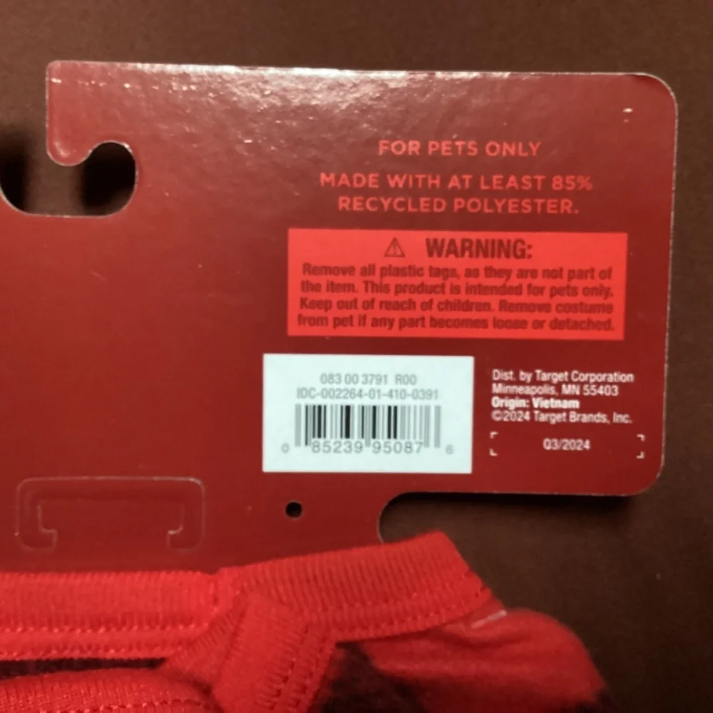 Wondershop at Target Pet Pajamas New with Tag Size Small